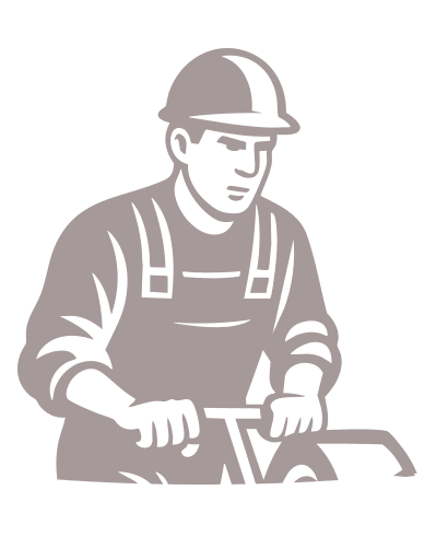 Beeldmerk van betonschaver met machine